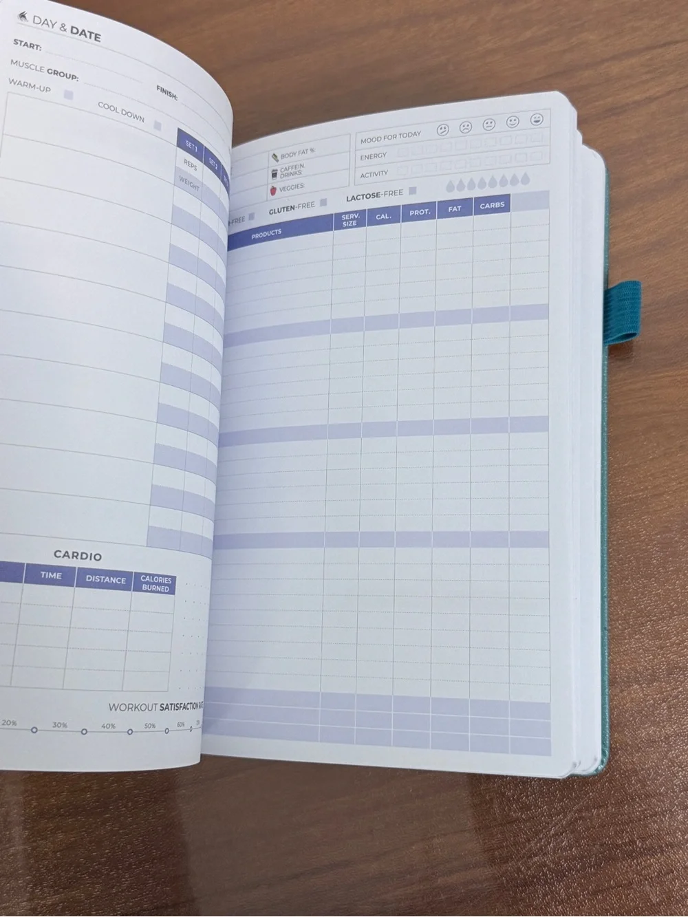 Clever Fox Fitness & Food Journal NWOT